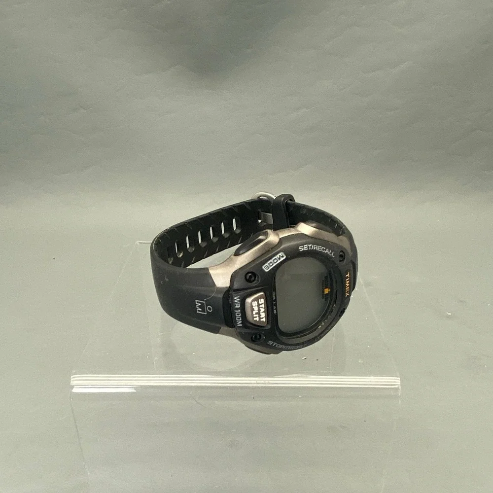 Timex Ironman WR100M Black Unisex 30 Laps Water-Resistant Wristwatch Untested
